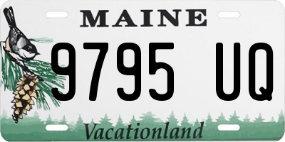 ME license plate 9795UQ