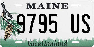 ME license plate 9795US