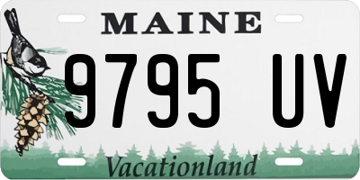 ME license plate 9795UV