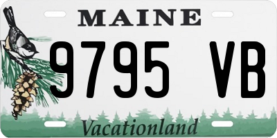 ME license plate 9795VB
