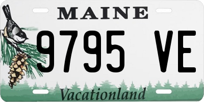 ME license plate 9795VE