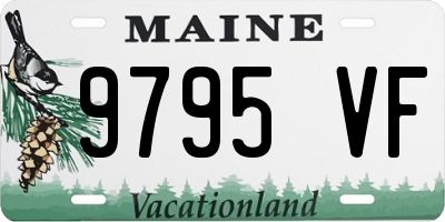 ME license plate 9795VF