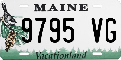 ME license plate 9795VG