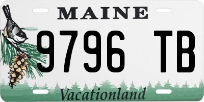 ME license plate 9796TB