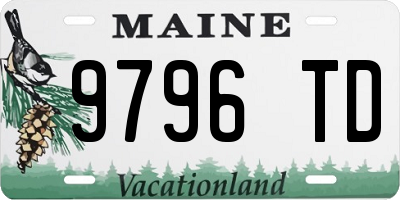 ME license plate 9796TD