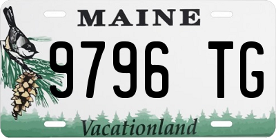 ME license plate 9796TG