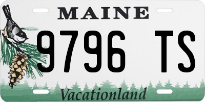 ME license plate 9796TS