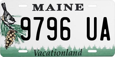 ME license plate 9796UA