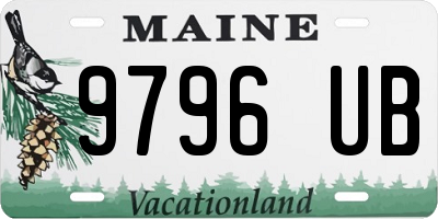 ME license plate 9796UB