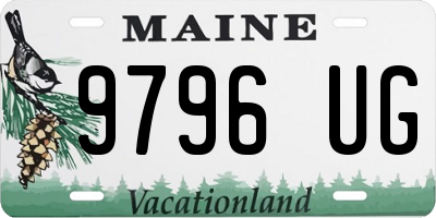 ME license plate 9796UG