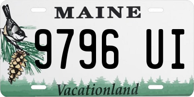 ME license plate 9796UI