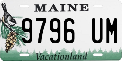 ME license plate 9796UM