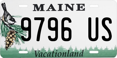 ME license plate 9796US