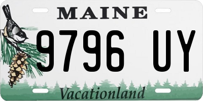 ME license plate 9796UY