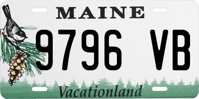 ME license plate 9796VB