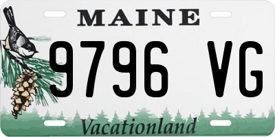 ME license plate 9796VG