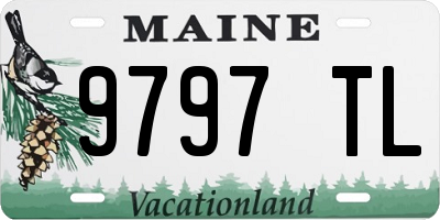 ME license plate 9797TL
