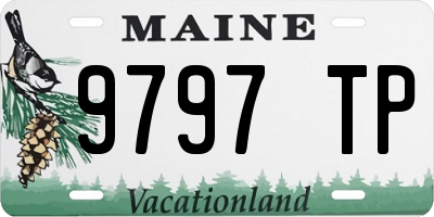ME license plate 9797TP