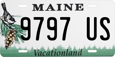 ME license plate 9797US