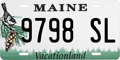 ME license plate 9798SL