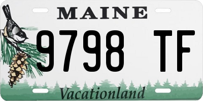 ME license plate 9798TF
