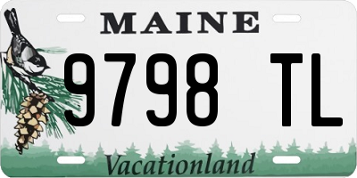 ME license plate 9798TL