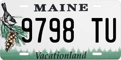 ME license plate 9798TU