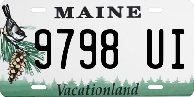 ME license plate 9798UI