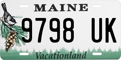 ME license plate 9798UK