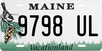 ME license plate 9798UL