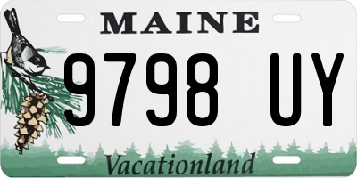 ME license plate 9798UY