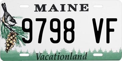 ME license plate 9798VF