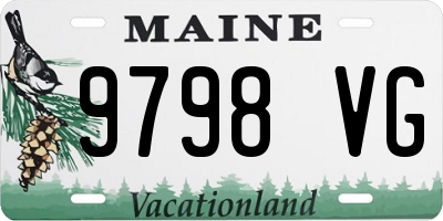 ME license plate 9798VG