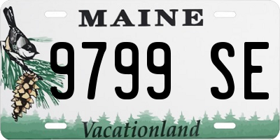 ME license plate 9799SE