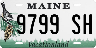 ME license plate 9799SH