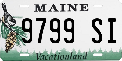 ME license plate 9799SI