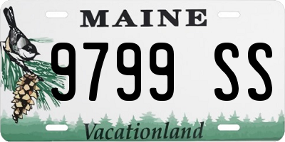 ME license plate 9799SS
