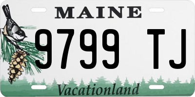 ME license plate 9799TJ