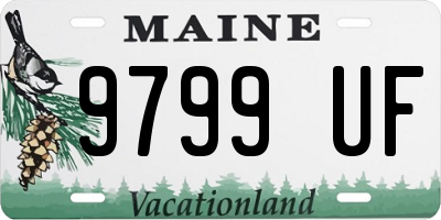 ME license plate 9799UF