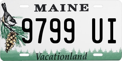 ME license plate 9799UI