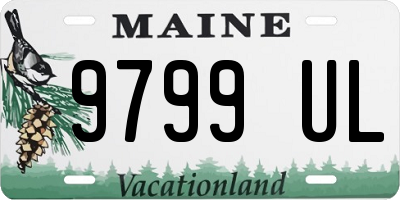 ME license plate 9799UL
