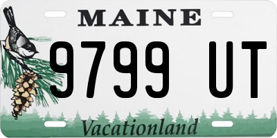 ME license plate 9799UT