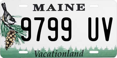 ME license plate 9799UV