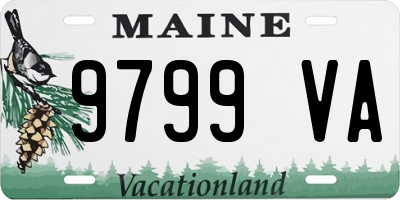 ME license plate 9799VA
