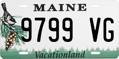 ME license plate 9799VG