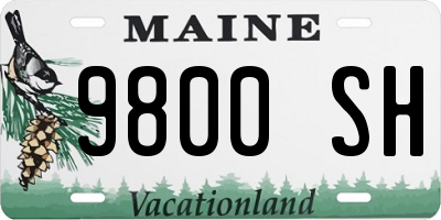 ME license plate 9800SH