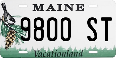 ME license plate 9800ST