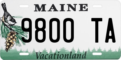 ME license plate 9800TA