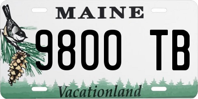 ME license plate 9800TB