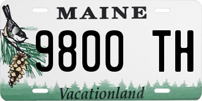 ME license plate 9800TH